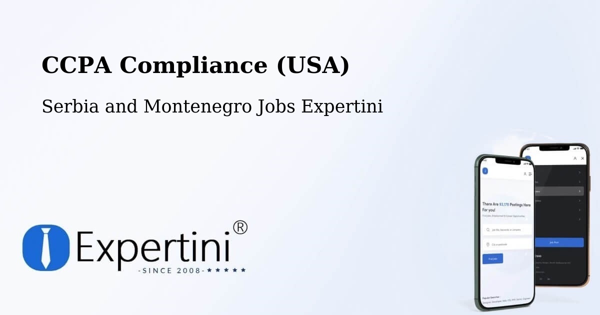 CCPA Privacy Rights & Compliance Notice – Waterloo - Serbia and Montenegro Jobs Expertini