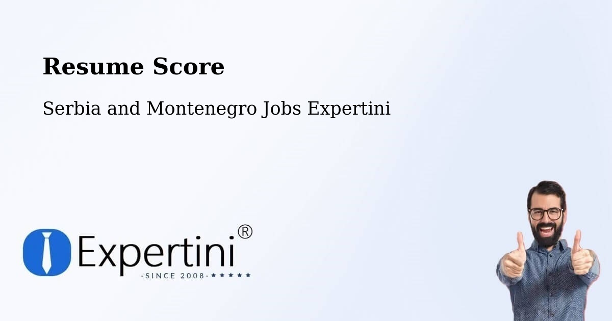 Resume Score & Job Description Match Tool – Waterloo - Serbia and Montenegro Jobs Expertini