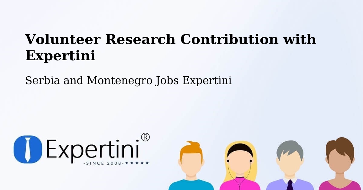 Volunteer Research Contribution Program – Waterloo - Serbia and Montenegro Jobs Expertini